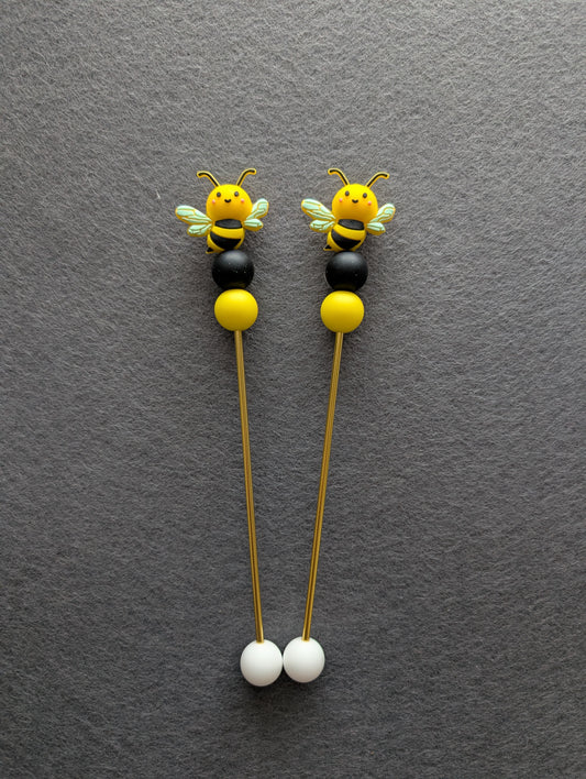 Bee Amigurumi Sticks