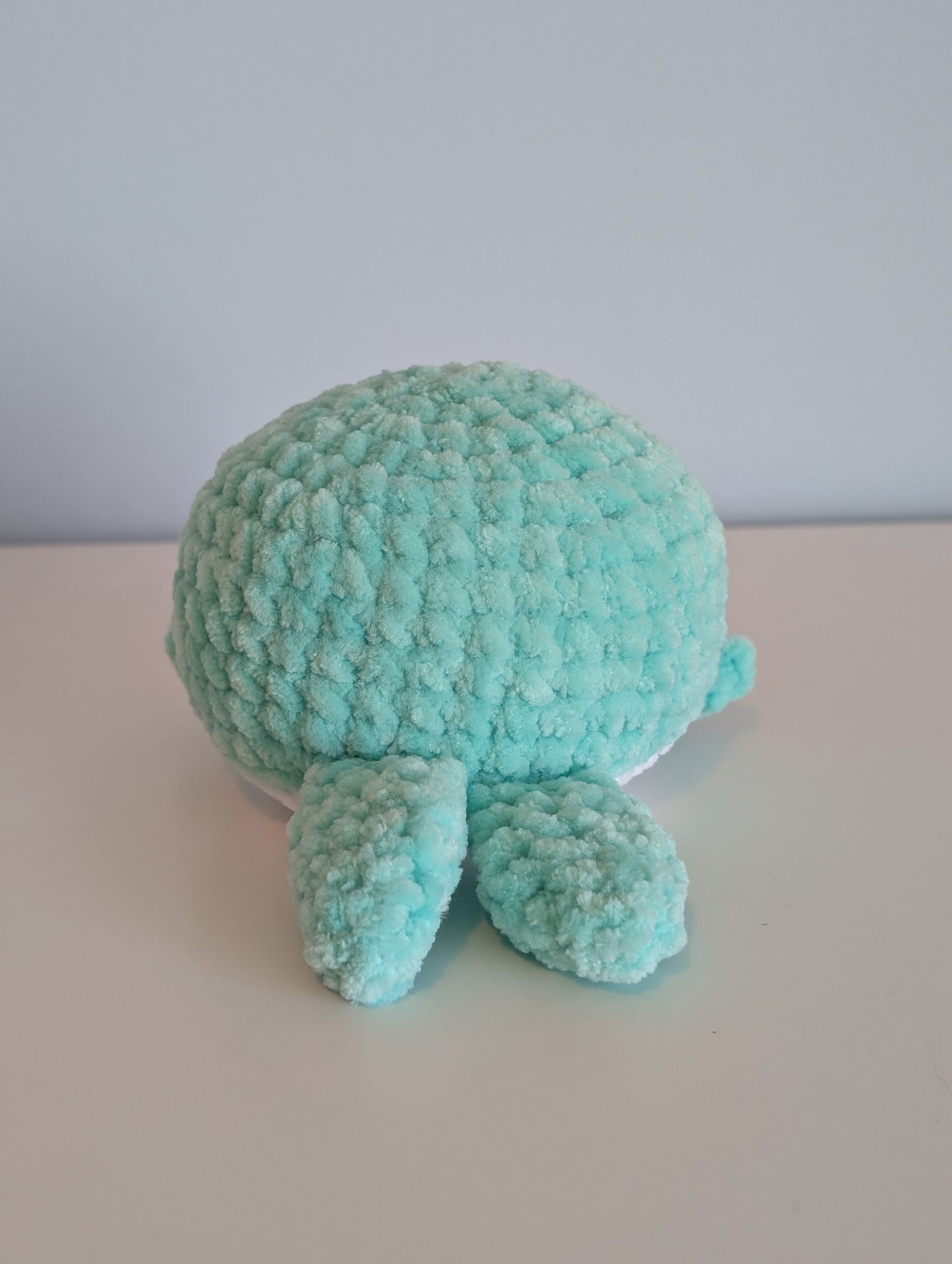 Teal Amigurumi Whale